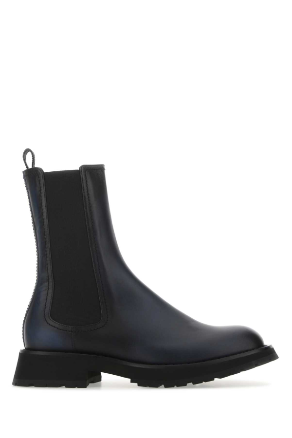 Alexander McQueen Two-tone Leather Ankle Boots - Men
