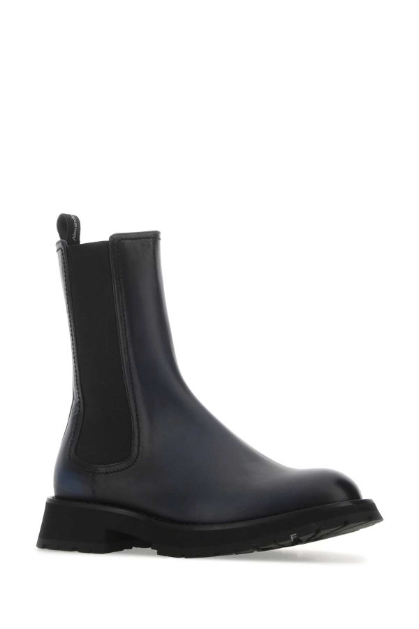 Alexander McQueen Two-tone Leather Ankle Boots - Men