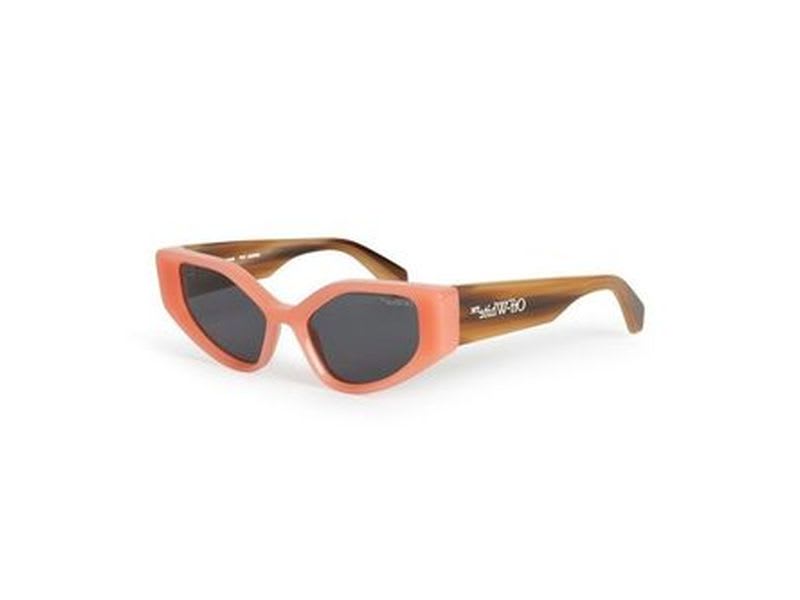 NEW OFF-WHITE SUNGLASSES ORANGE WOMEN EYEWEAR OFF-WHITE OERI063 MEMPHIS 2107 Off-White Havana OERI063 Memphis Logo Sunglasses – Boutique  main image 4