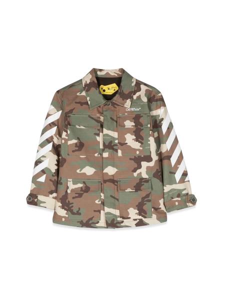 Off-White Arrow Patch Short Puffer Jacket - Black | Garmentory