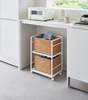 Yamazaki Home Two-Tier Hideaway Storage Cart - Thumbnail 2