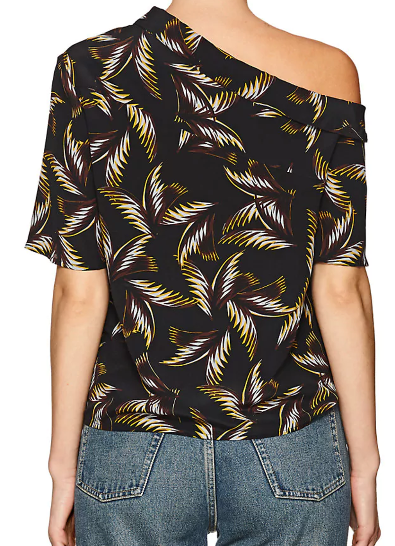 Alc Silk Off The Shoulder Top Sienna Plissé Off The Shoulder Top