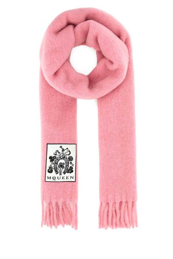 Alexander McQueen Alpaca Blend Scarf - Cocktailpink