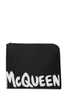 Alexander McQueen Leather Document Holder - Black/White - Thumbnail 2