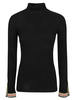 Etro Stripe Cuffs Turtleneck Pullover - Black - Thumbnail 1