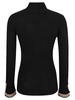 Etro Stripe Cuffs Turtleneck Pullover - Black - Thumbnail 2