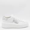 Hogan White And Silver Leather H Stripes Sneakers - White and Silver - Thumbnail 1