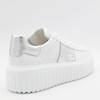 Hogan White And Silver Leather H Stripes Sneakers - White and Silver - Thumbnail 2