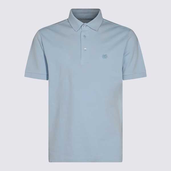 Etro Cotton Polo Shirt - Blue