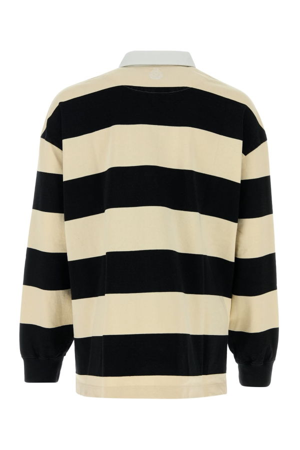 Alexander McQueen Embroidered Cotton Oversize Polo Shirt - Blackivory