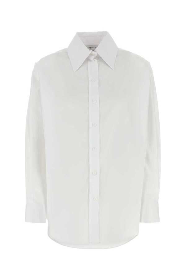 Alexander McQueen White Poplin Shirt - Optical White