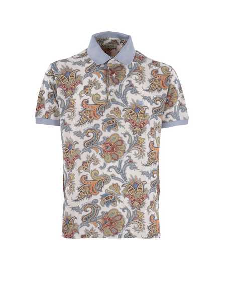 Etro Beige Pullover With Inlaid Paisley Motif Pullover