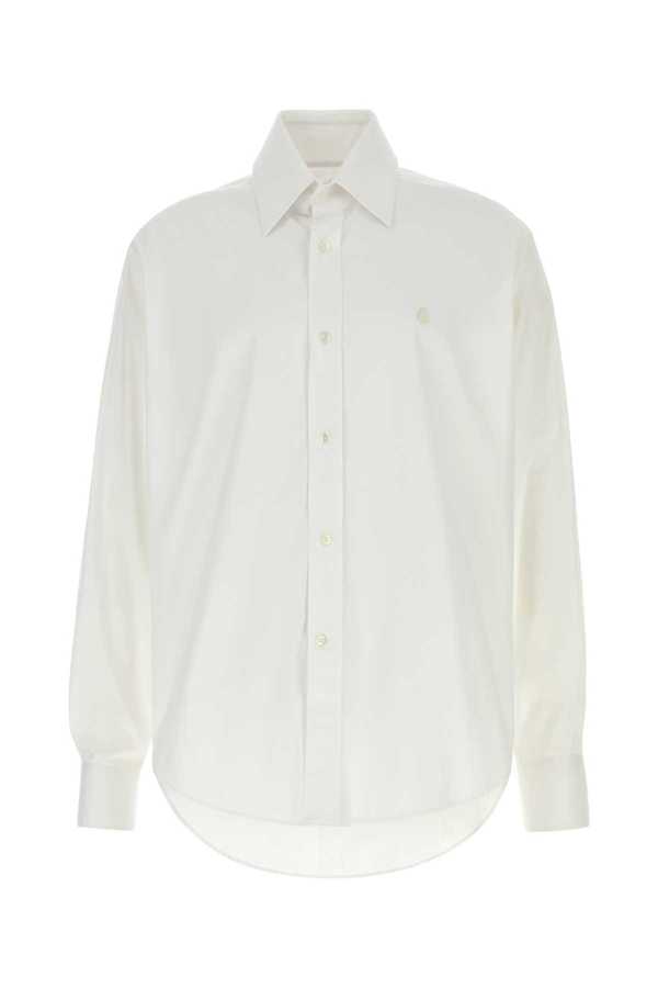 Alexander McQueen White Poplin Shirt - Opticalwhite