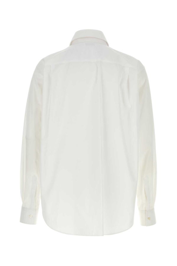 Alexander McQueen White Poplin Shirt - Opticalwhite