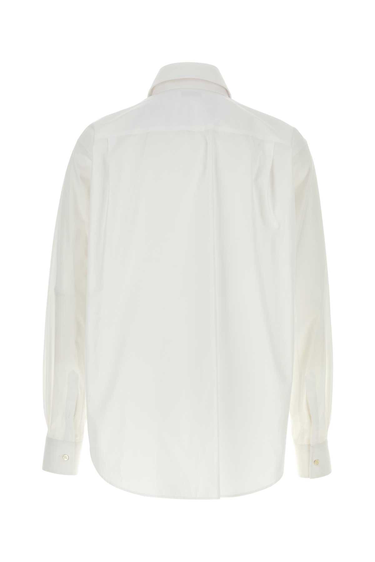 Alexander McQueen White Poplin Shirt - Opticalwhite - Image 2 of 2