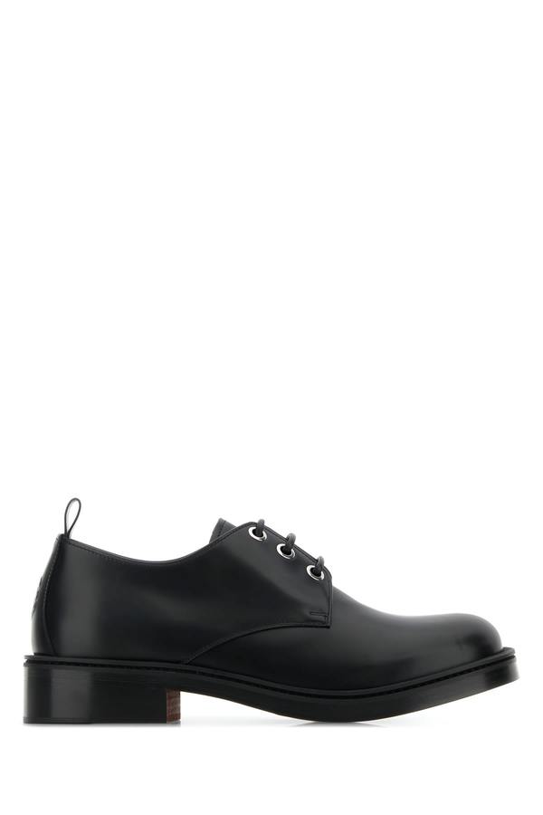 Alexander McQueen Leather Lace-up Shoes - Black