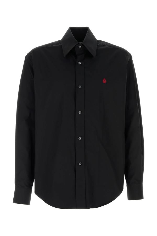 Alexander McQueen Poplin Shirt - Black