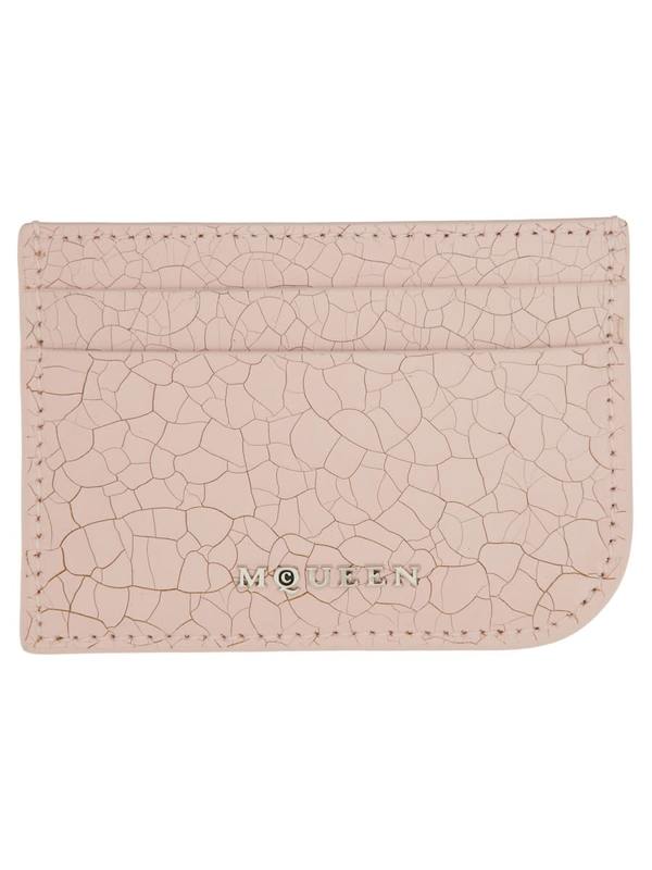Alexander McQueen Leather Card Holder - Pink