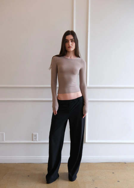 Issey Miyake Trunk Show Hatching Pleats Pants - Black