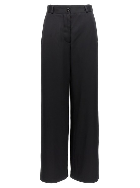 Jil Sander Gabardine Belt Pants - Brown | Garmentory