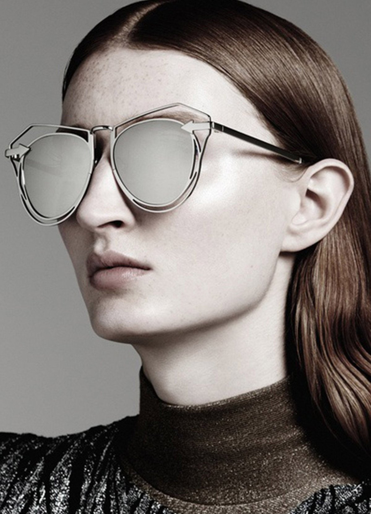 Karen Walker Marguerite Sunglasses - SILVER | Garmentory