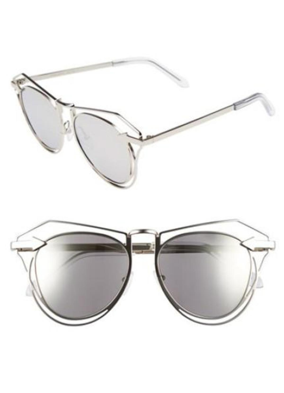 Karen Walker Marguerite Sunglasses SUNGLASSES | KAREN WALKER MARGUERITE 1601494 SILVER  main image 3