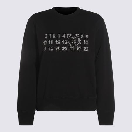 パーカー・フーディ MM6  Cotton Sweatshirt Mm6 Maison Margiela Printed Logo Zip Up Hoodie - Grey