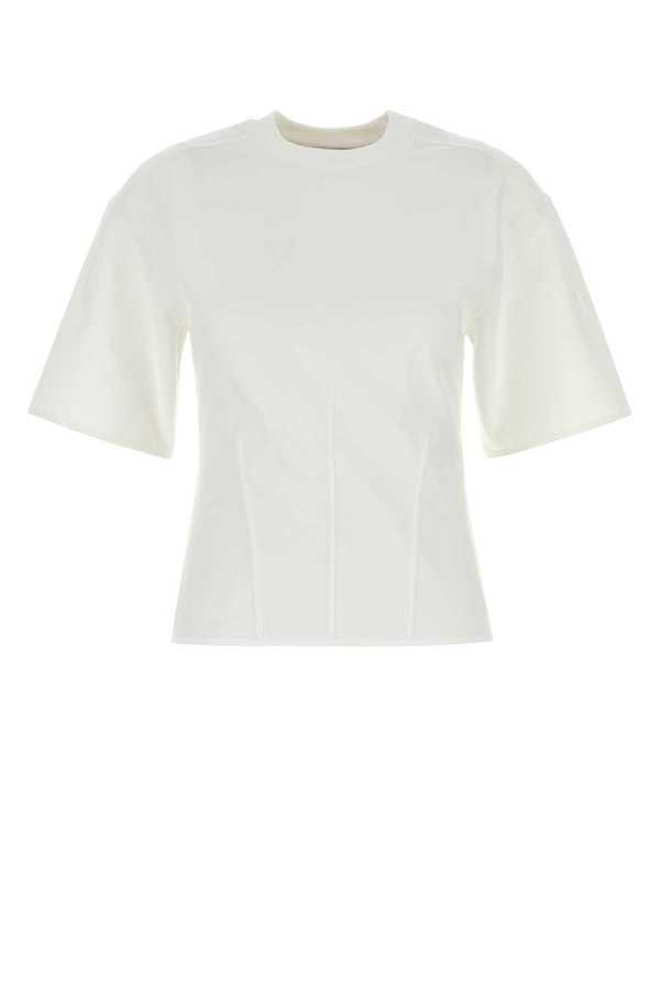 Alexander McQueen Stretch Cotton T-shirt - Opticalwhite