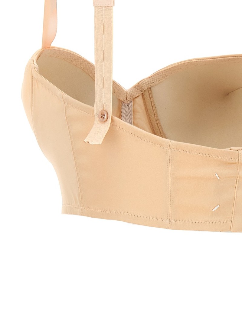 インナー・ルームウェアその他 Maison Margiela Toe cup bra Maison Margiela Pointed Cup Bra - Neutrals | Garmentory