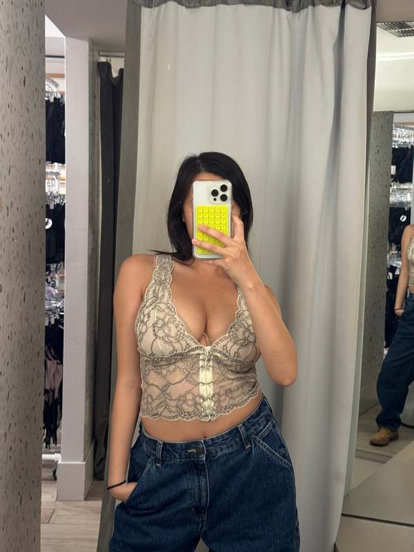 CLO Fortuna Lace Racerback Vest - White Storm