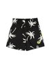 KIDS Barrow Poplin Shorts - Black - Thumbnail 1