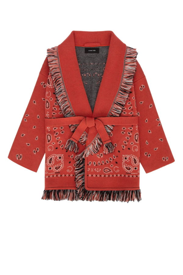 Alanui Bandana Jacquard Cardigan