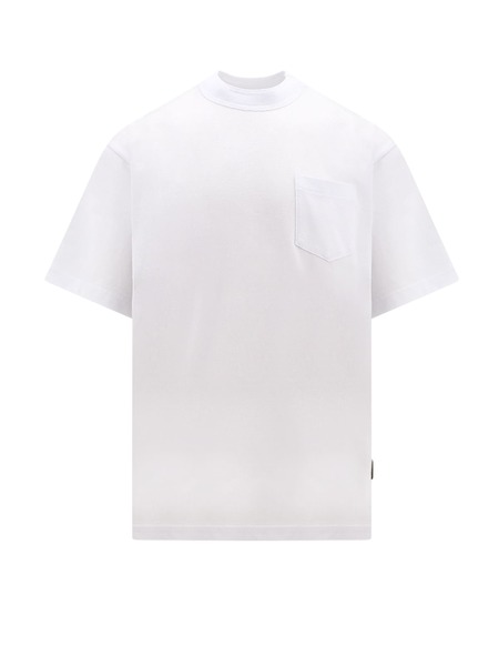 Tシャツ・カットソー SACAI Cotton jersey T-shirt with popeline inserts sacai Cotton Jersey T-Shirt With Popeline Inserts - Navy