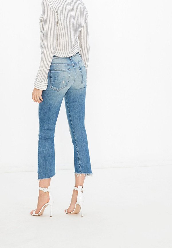 Mother Denim The Insider Crop Step Fray - Shake Well Mother Denim The Insider Crop Step Fray - Shake Well