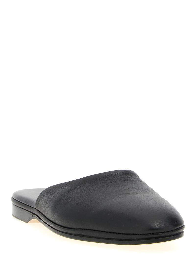 【関税込み】BRIONI Leather sabots Brioni Leather Sabots - Black | Garmentory