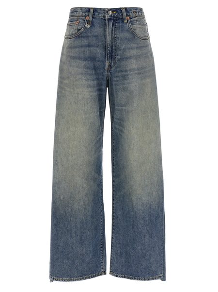 デニム・ジーパン R13 'Insert D'arcy' jeans R13 Insert D'arcy Loose Soft Jean - Vin Indigo Clrblck
