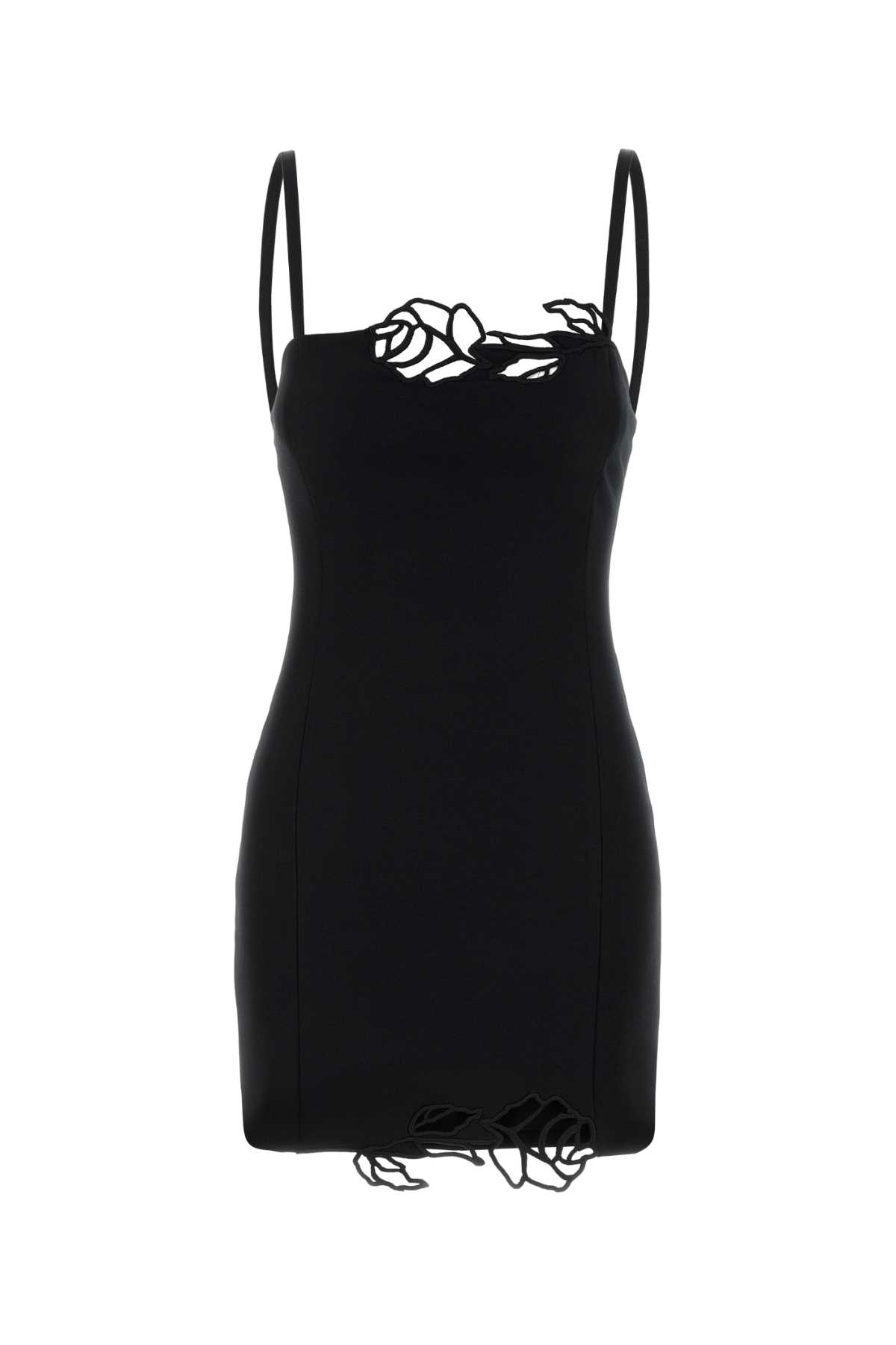 ワンピース BLUMARINE Black Stretch Crepe Mini Dress Blumarine Black Stretch Crepe Mini Dress | Garmentory