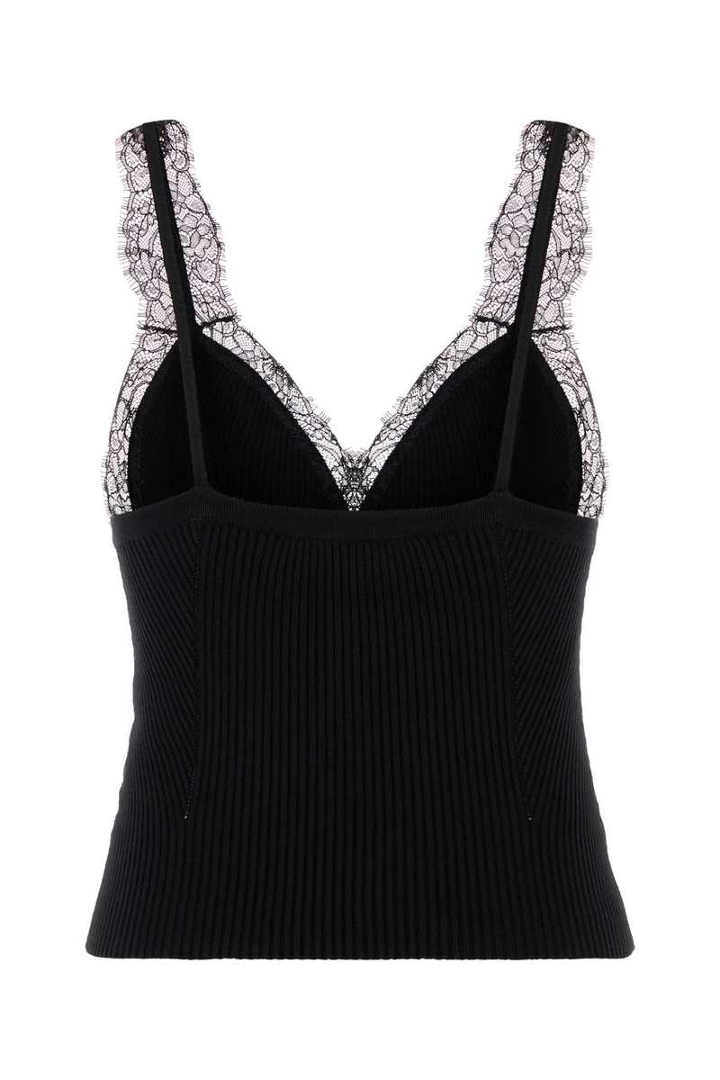 Tシャツ・カットソー BLUMARINE Black Viscose Blend Tank Top Blumarine Viscose Blend Tank Top - Black | Garmentory