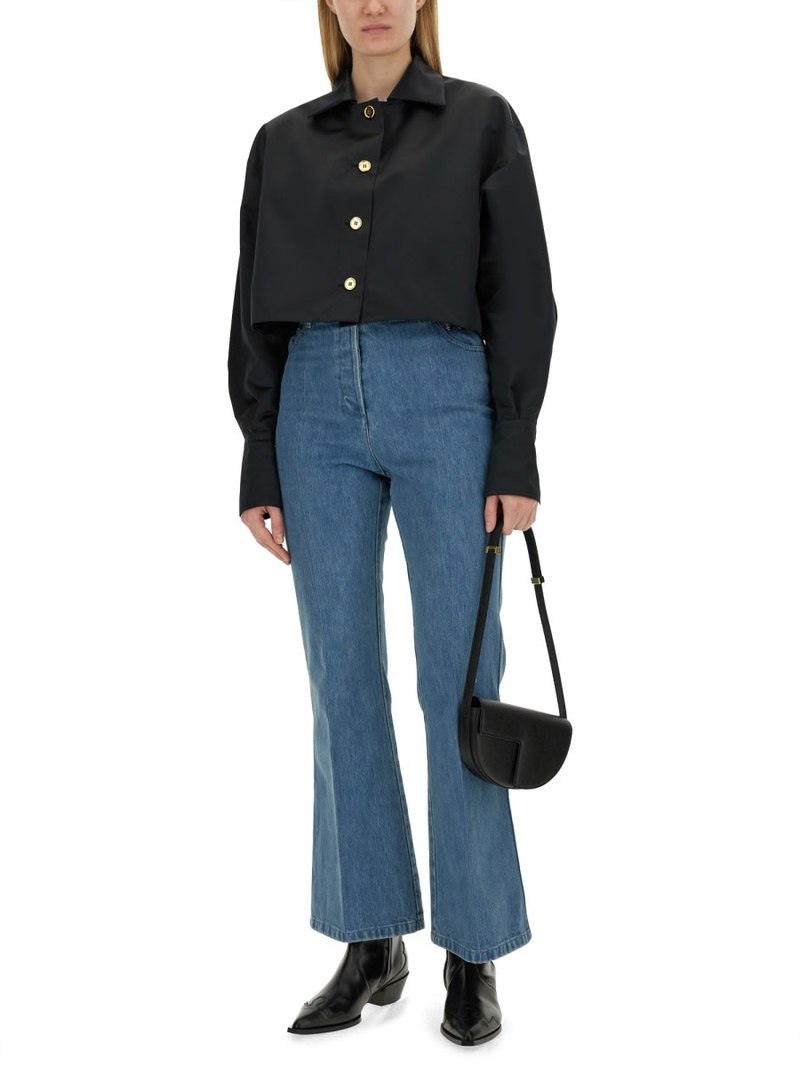 【送料&関税込】Patou Flare Fit Jeans Patou organic-denim Flared Jeans | Blue | FARFETCH