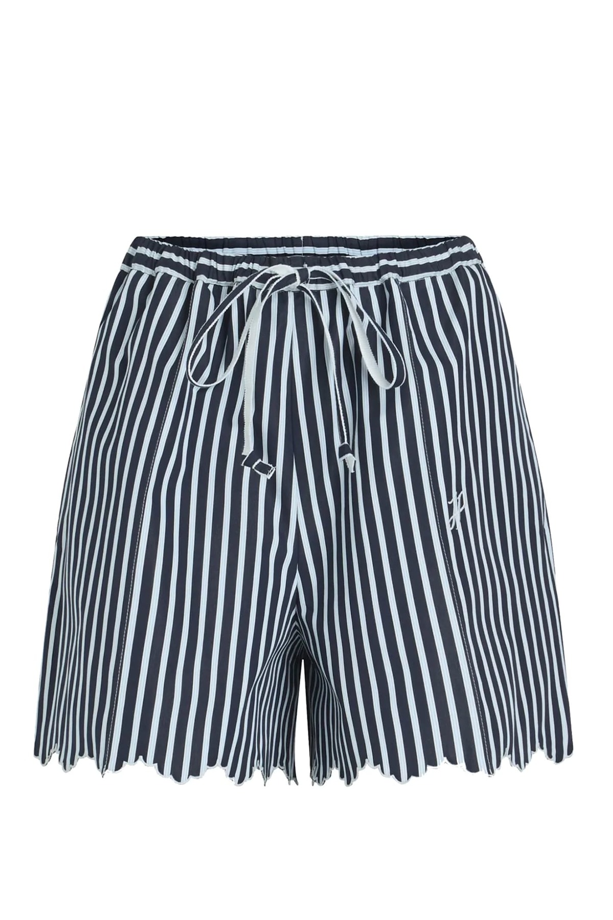 ショーツ PATOU EMBROIDERED COTTON SHORTS PATOU Embroidered striped cotton-poplin shorts | NET-A-PORTER