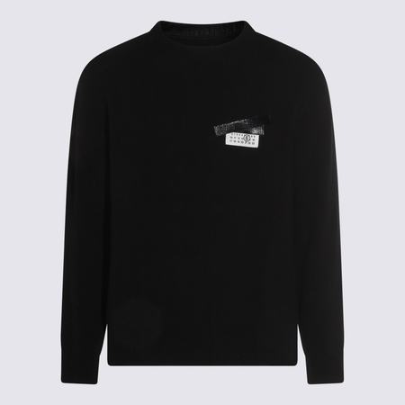 Tシャツ・カットソー MM6 MAISON MARGIELA Melange Brown Wool Blend Sweater MM6 Maison Margiela Ribbed V-neck Sweater | Brown | FARFETCH