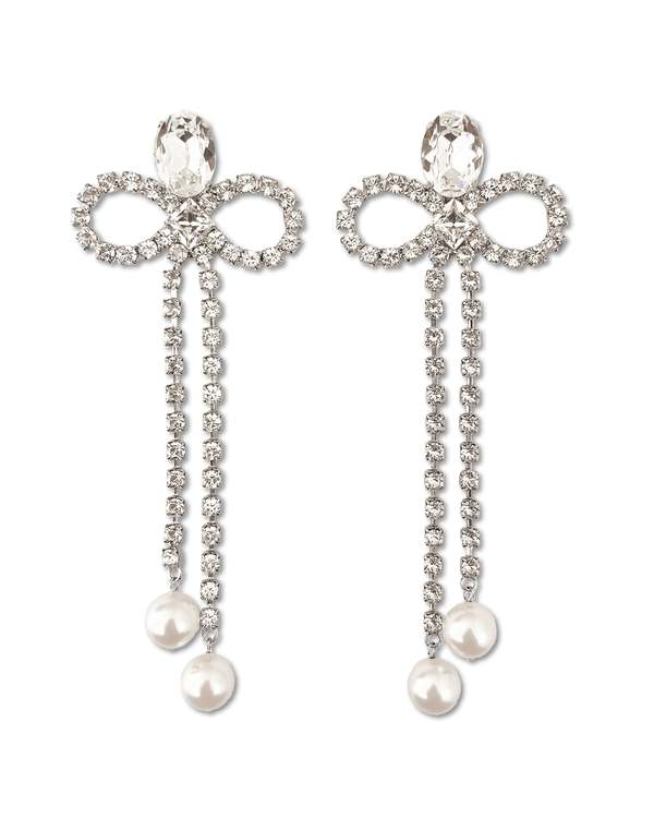 Joomi Lim White Mimosa Clip Earrings