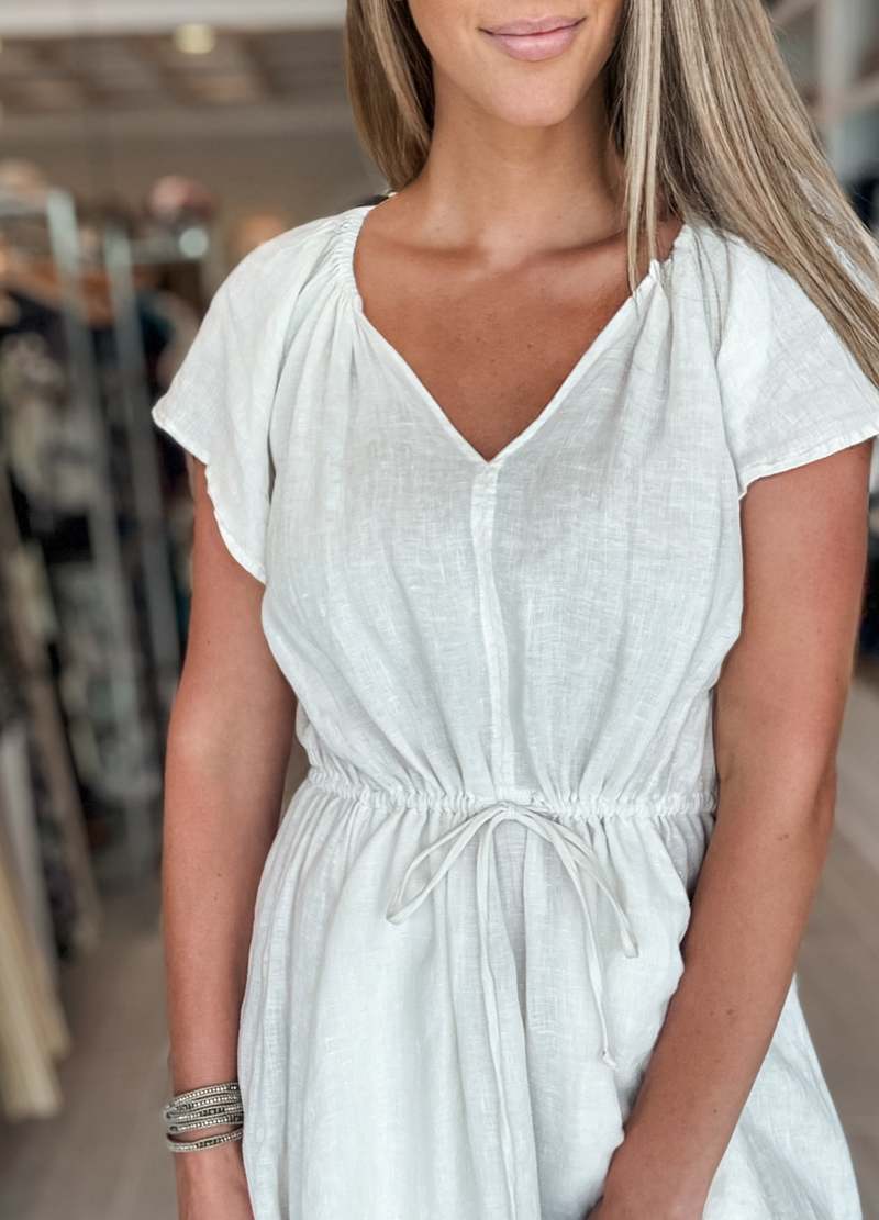 chinese dress ladies Feminine DEWI DRESS made out of Natural Linen