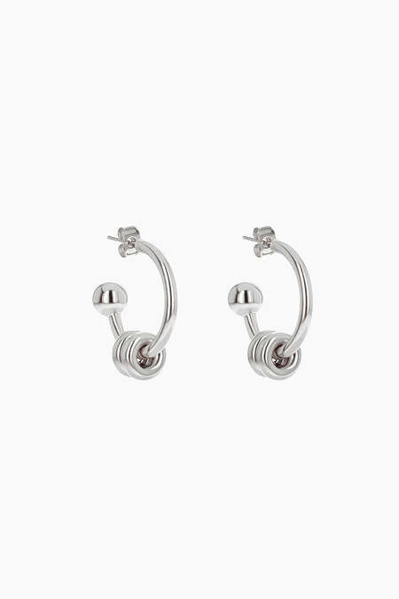 Y/project Maxi Y Hoops - Silver | Garmentory