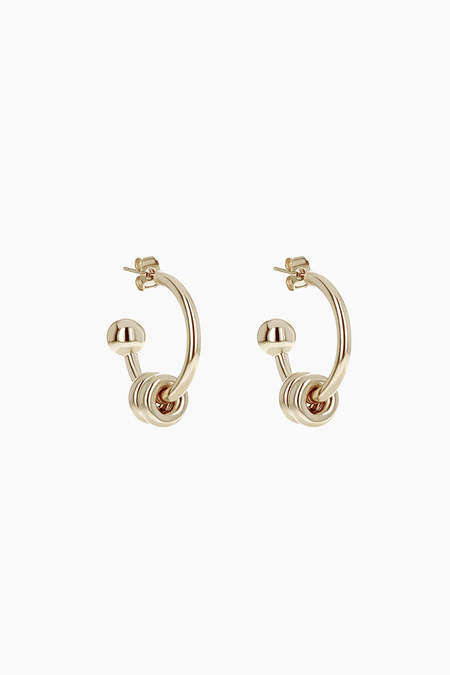 Justine Clenquet SALLY EARRINGS - PALLADIUM | Garmentory