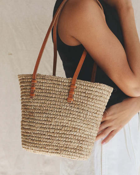 Ganni Large Easy Shopper Bag - Buttercream | Garmentory