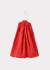 KIDS Caramel Agave Miracle Weave Cotton Dress - Poppy Red - Thumbnail 1
