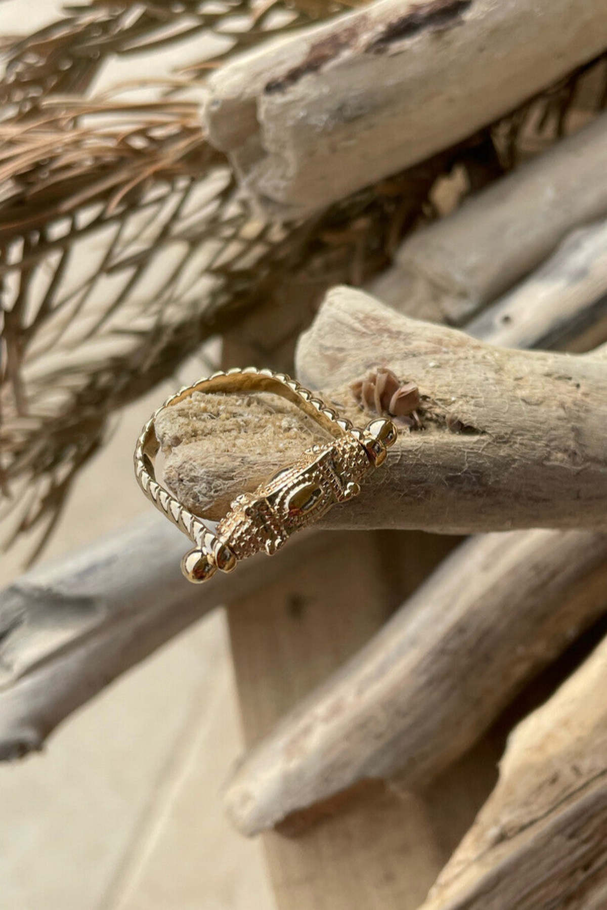 La Blonde Aux Bijoux Shanti Ring - Gold Plated Brass - Image 1 of 1