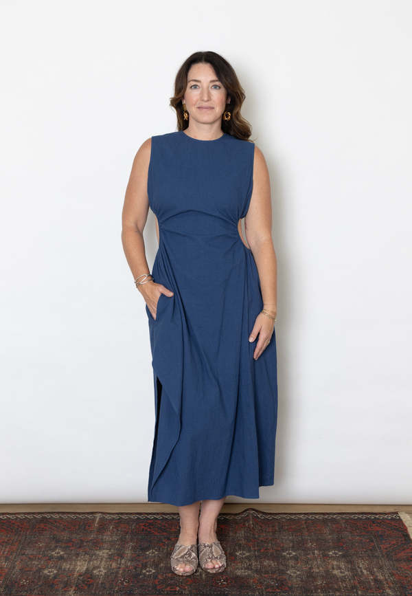 Story Paola Cotton Dress - Blue 