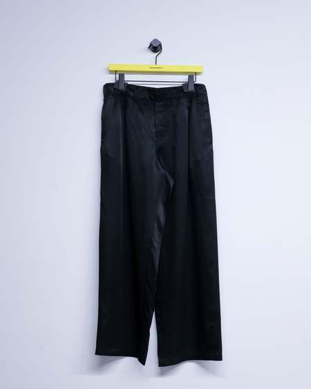 パンツ OUR LEGACY CAPRI CUT PANTS BLACK Our Legacy - Capri Cut Overdyed Black Chain Twill